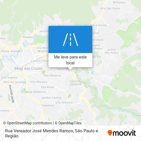 Rua Vereador José Mendes Ramos mapa