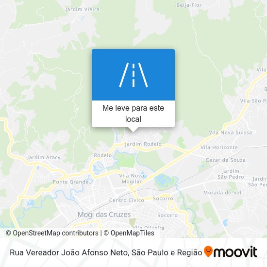 Rua Vereador João Afonso Neto mapa