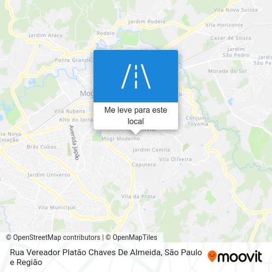 Rua Vereador Platão Chaves De Almeida mapa