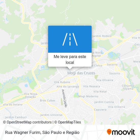 Rua Wagner Furim mapa