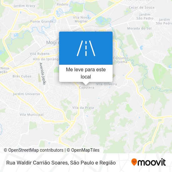 Rua Waldir Carrião Soares mapa