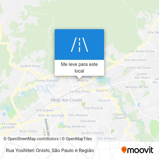 Rua Yoshiteri Onishi mapa