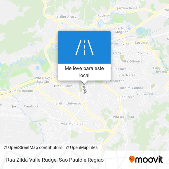 Rua Zilda Valle Rudge mapa