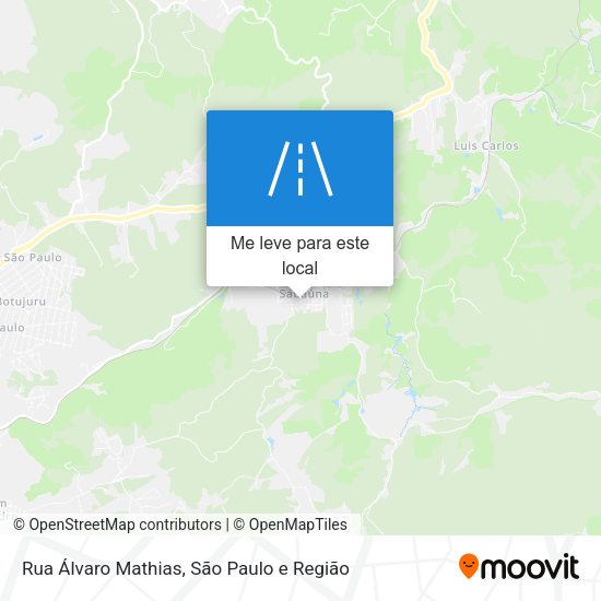 Rua Álvaro Mathias mapa