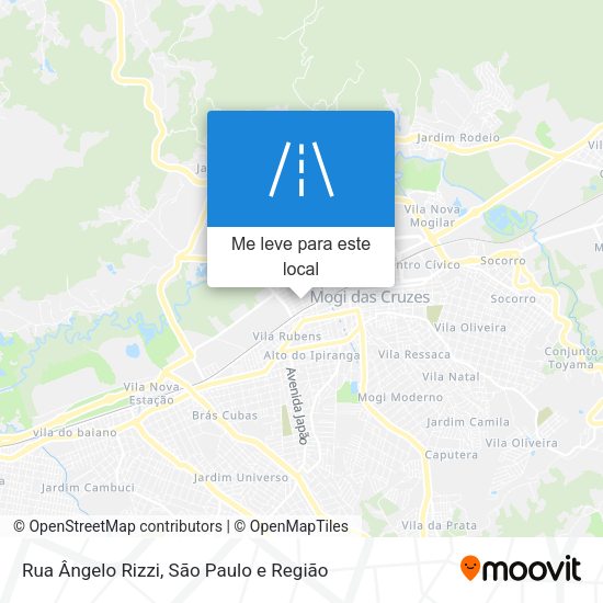 Rua Ângelo Rizzi mapa