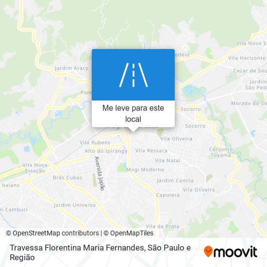 Travessa Florentina Maria Fernandes mapa