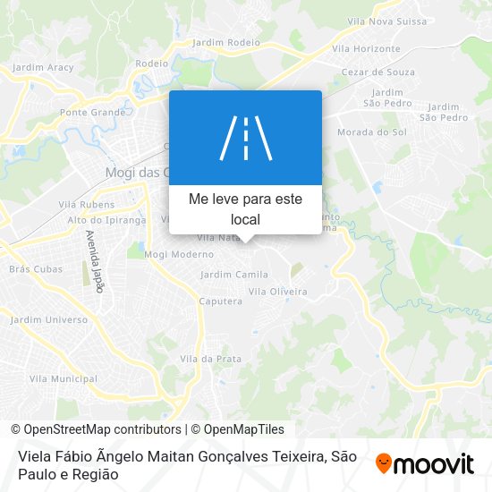 Viela Fábio Ãngelo Maitan Gonçalves Teixeira mapa