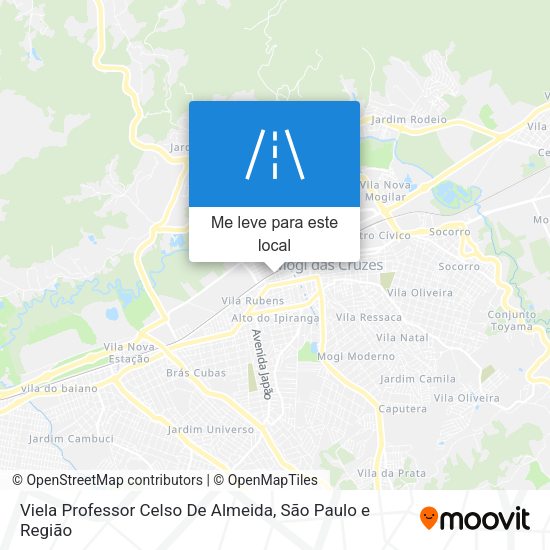 Viela Professor Celso De Almeida mapa
