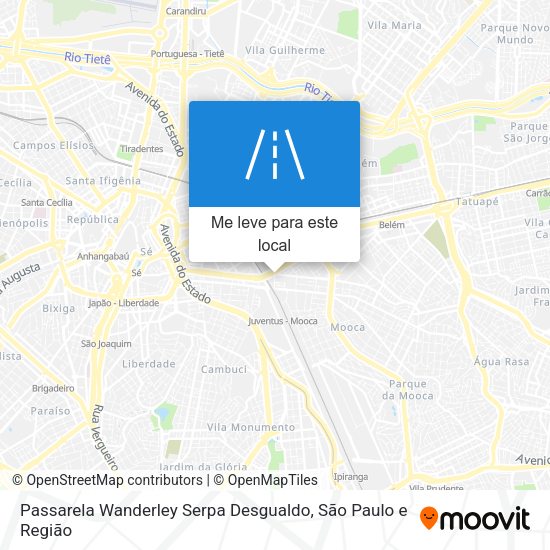 Passarela Wanderley Serpa Desgualdo mapa