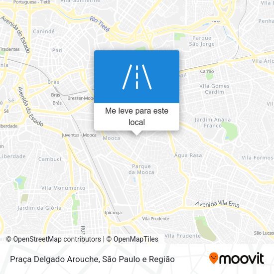 Praça Delgado Arouche mapa