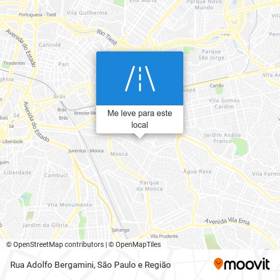 Rua Adolfo Bergamini mapa