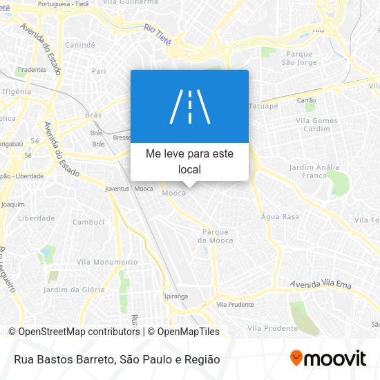Rua Bastos Barreto mapa