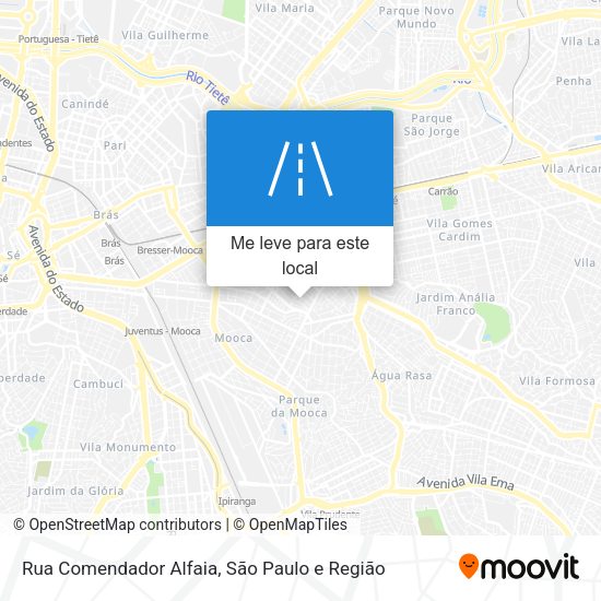 Rua Comendador Alfaia mapa