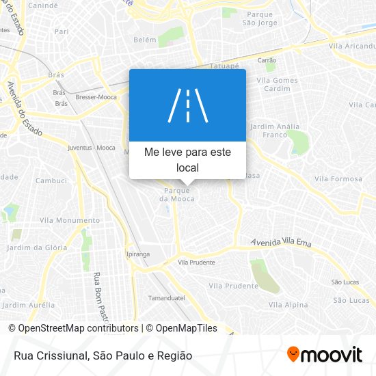 Rua Crissiunal mapa
