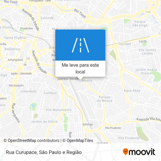 Rua Curupace mapa