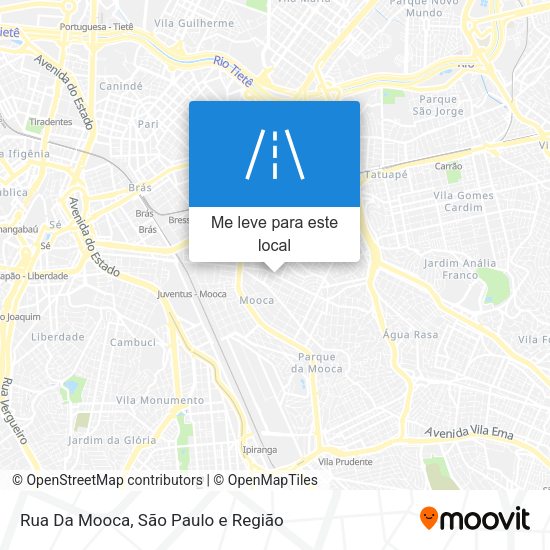 Rua Da Mooca mapa