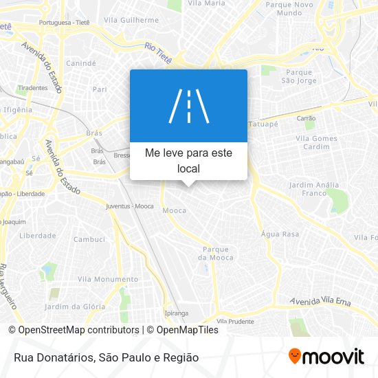 Rua Donatários mapa