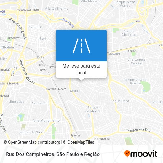 Rua Dos Campineiros mapa