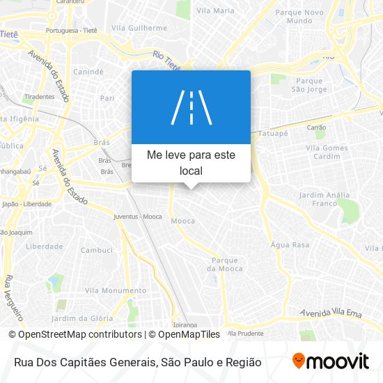 Rua Dos Capitães Generais mapa