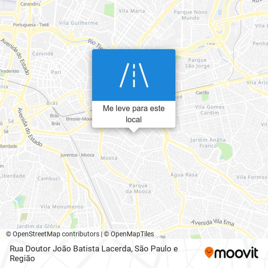 Rua Doutor João Batista Lacerda mapa