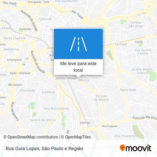 Rua Guia Lopes mapa