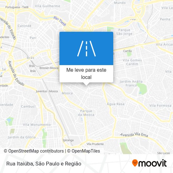 Rua Itaiúba mapa