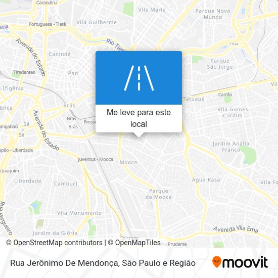 Rua Jerônimo De Mendonça mapa