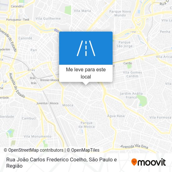 Rua João Carlos Frederico Coelho mapa