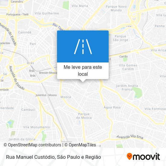 Rua Manuel Custódio mapa