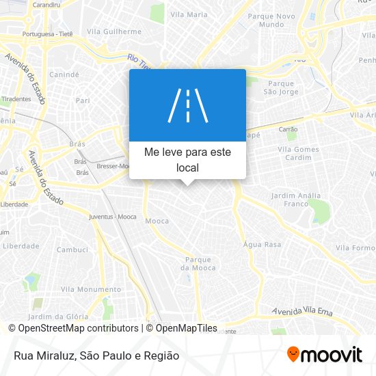 Rua Miraluz mapa