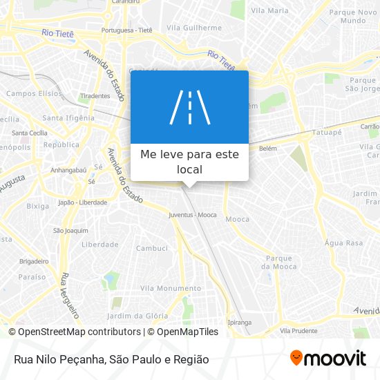 Rua Nilo Peçanha mapa