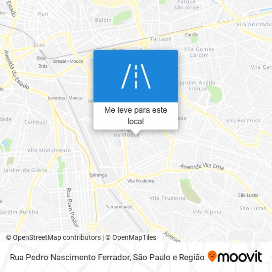 Rua Pedro Nascimento Ferrador mapa