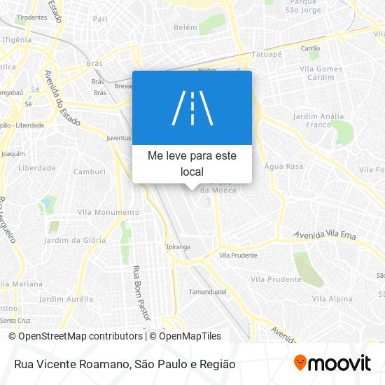 Rua Vicente Roamano mapa