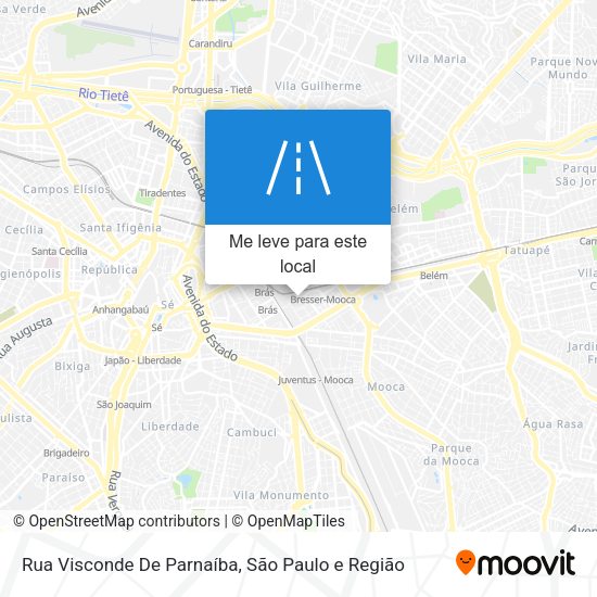 Rua Visconde De Parnaíba mapa
