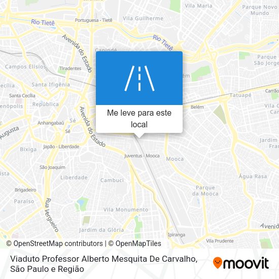 Viaduto Professor Alberto Mesquita De Carvalho mapa