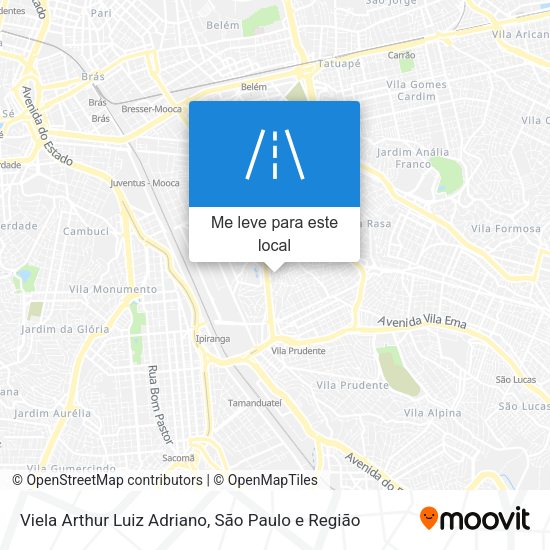 Viela Arthur Luiz Adriano mapa