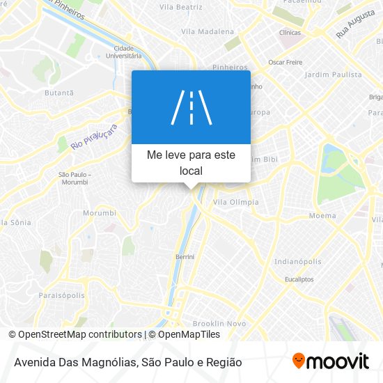 Avenida Das Magnólias mapa