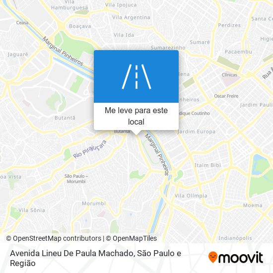 Avenida Lineu De Paula Machado mapa