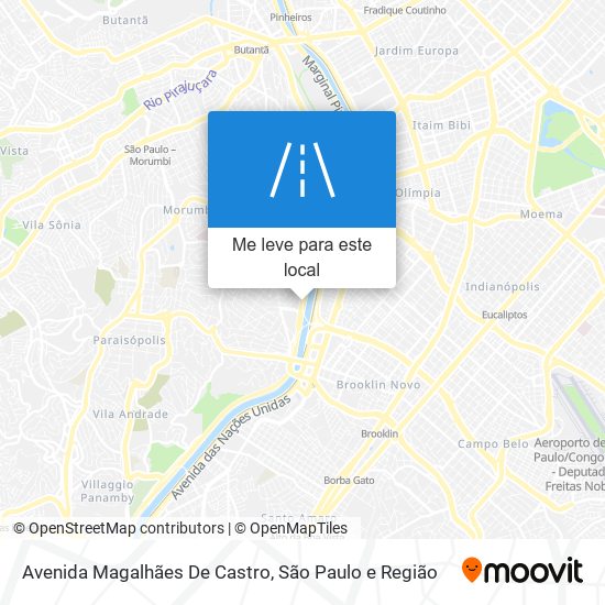 Avenida Magalhães De Castro mapa