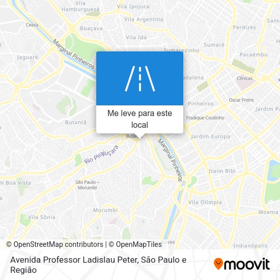 Avenida Professor Ladislau Peter mapa
