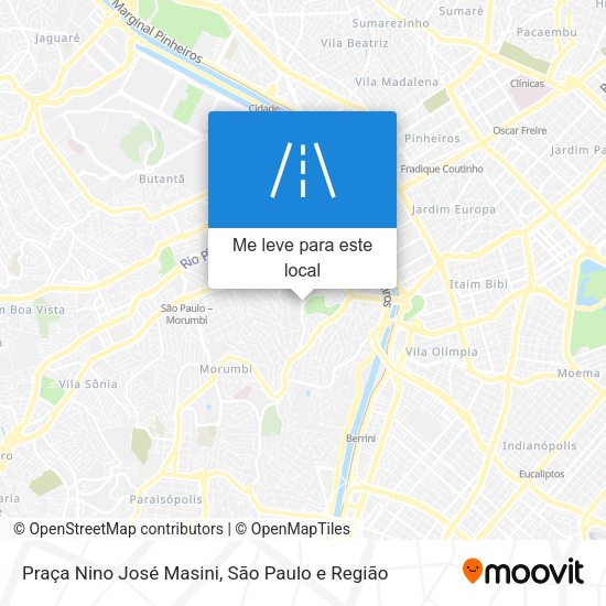 Praça Nino José Masini mapa