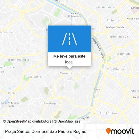 Praça Santos Coimbra mapa