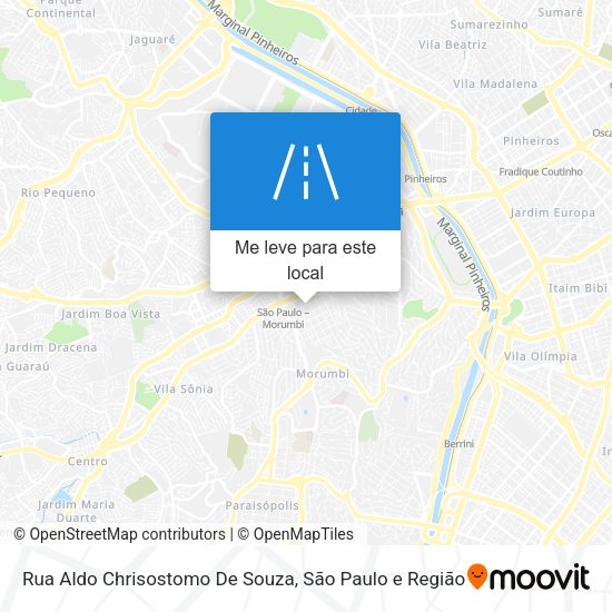 Rua Aldo Chrisostomo De Souza mapa