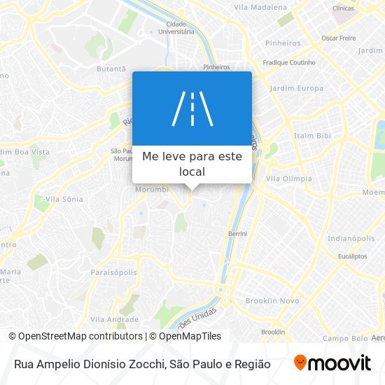 Rua Ampelio Dionísio Zocchi mapa