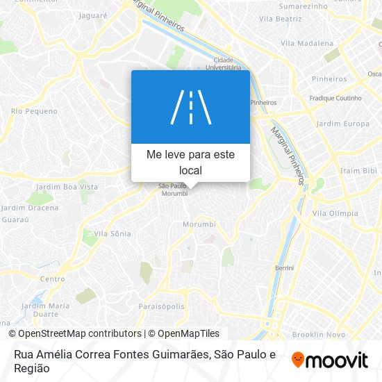 Rua Amélia Correa Fontes Guimarães mapa