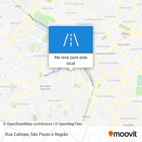 Rua Calíope mapa