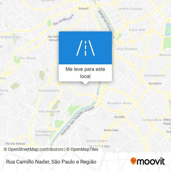 Rua Camillo Nader mapa