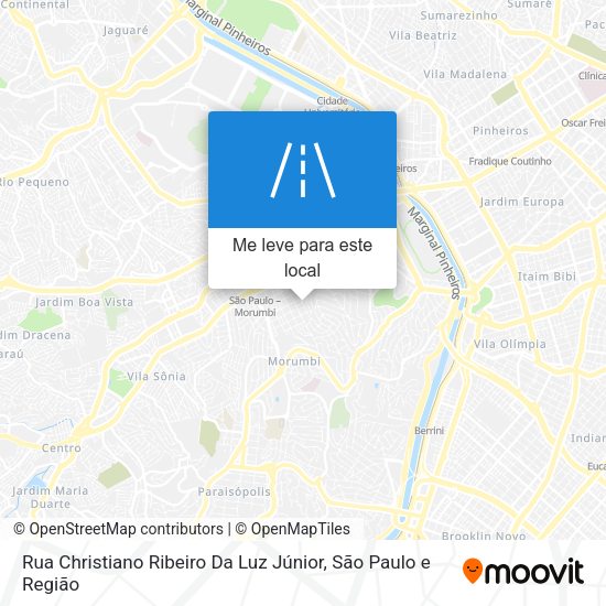 Rua Christiano Ribeiro Da Luz Júnior mapa