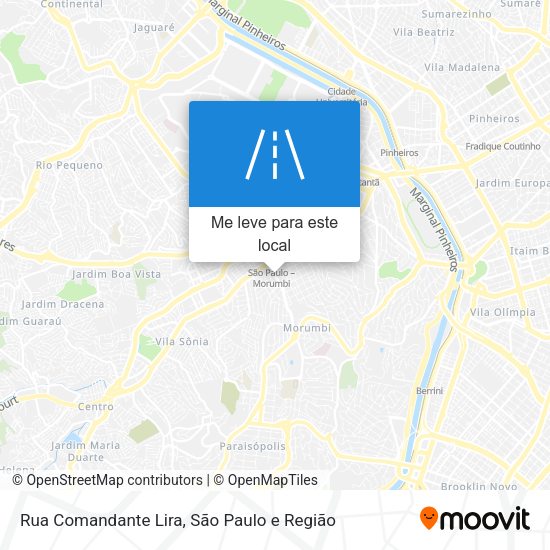 Rua Comandante Lira mapa