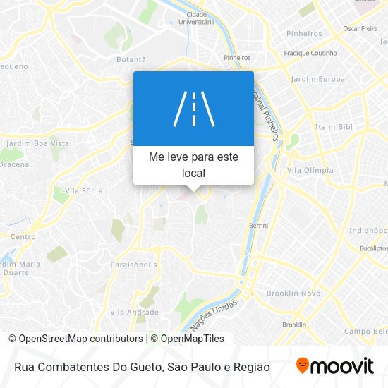 Rua Combatentes Do Gueto mapa